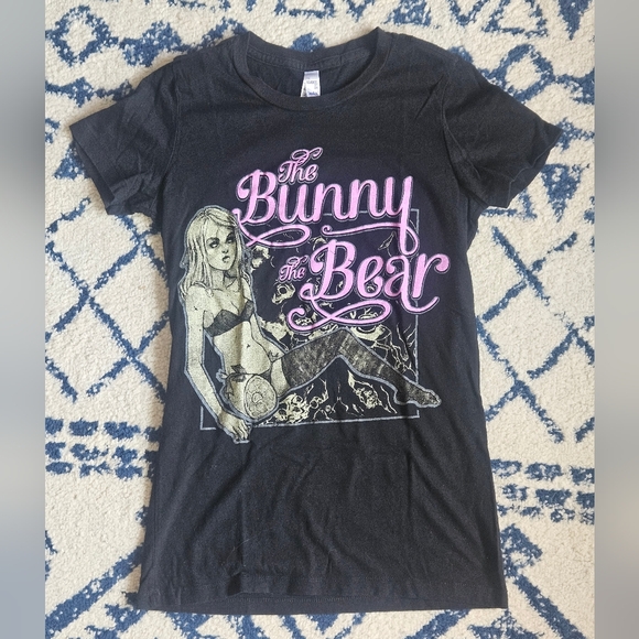 The Bunny The Bear Band Merch Shirt Amputee Horror Black Purple - Picture 1 of 8